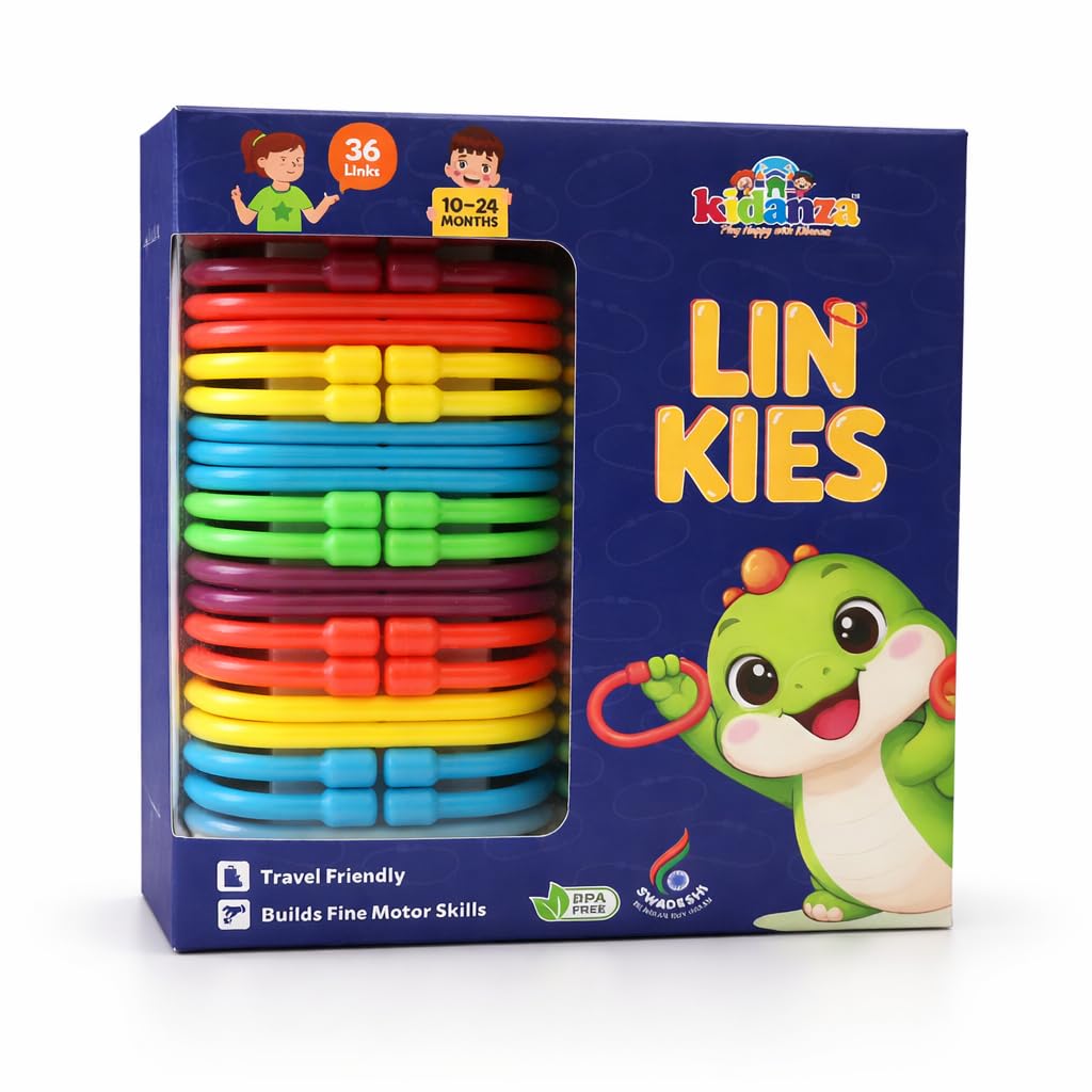 Early Learning Snap Links Toy Set  Interactive Developmental Activity For Toddlers