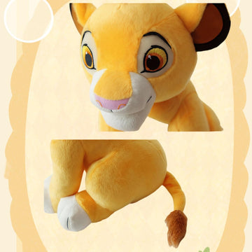Secretcastle Lion Plush Baby Lion Toys Lifelike Lion Animal Stuffed For Kids,Family Chirstmas Gifts 28 Cm Height With Embroidered Details (Yellow 1 Count)