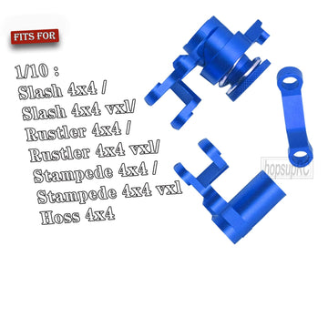hopsupRC Aluminum Steering Bellcranks Servo Saver Upgrades Part for 1/10 Slash/Rustler/Stampede/Hoss 4x4 VXL 4wd,Drag Link Set w