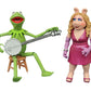 Diamond Select Toys Kermit & Miss Piggy Action Figure Two-Pack, Small, Multicolor, TM15218P, Plastic