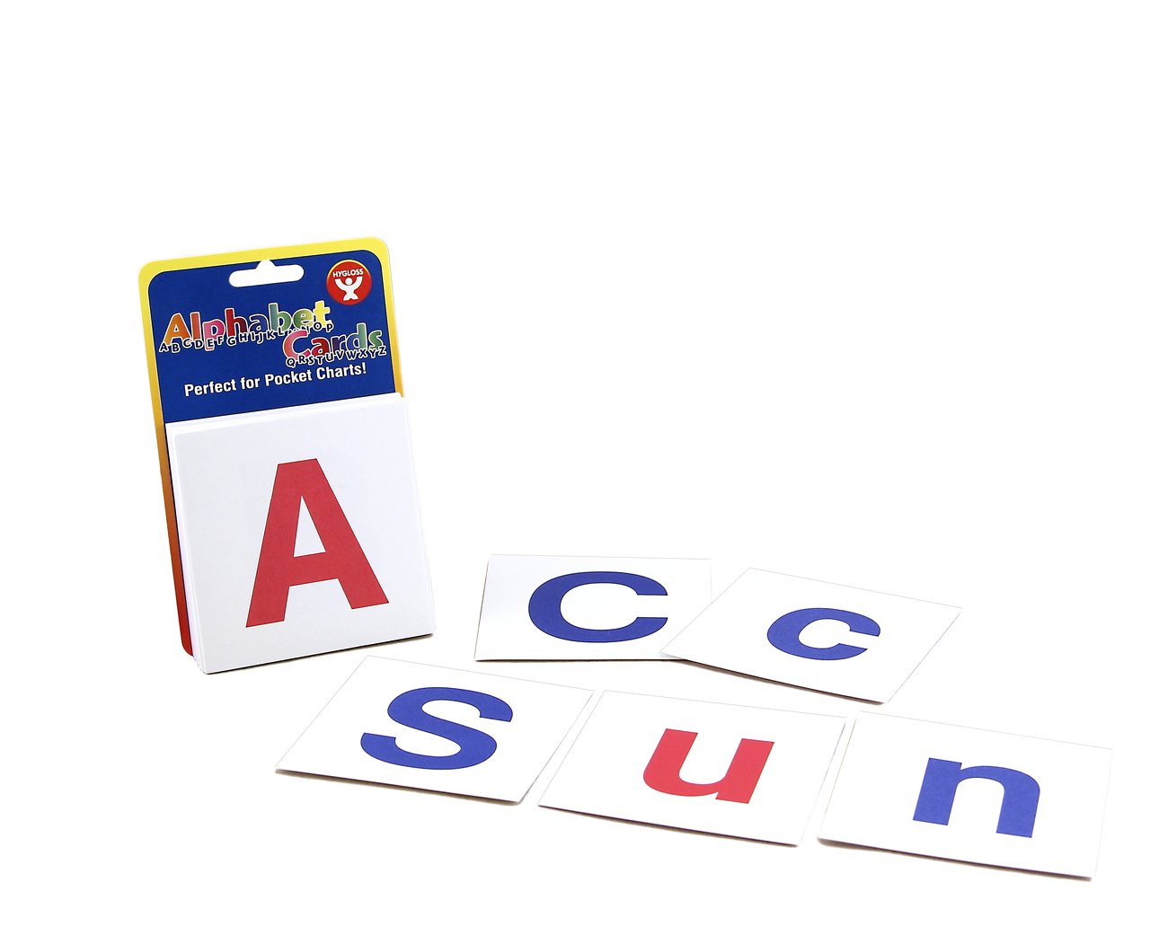 Alpha Cards Combo Pack of Upper and Lower Case 3x3-Inch , 60 Cards