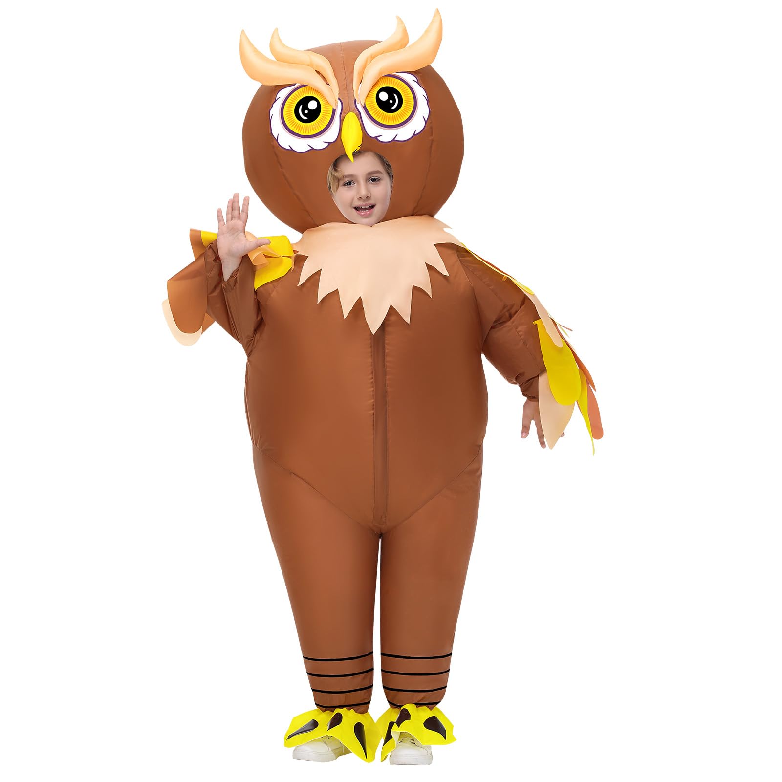 Searhmomo Inflatable Owl Costume for Kids  Funny Owl Halloween Costume Animal Blow Up Costumes for Boys Girls Themed Pary Cosplay