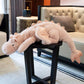 Leahaoe Giant Dragon Stuffed Animal, Soft Dragon Plush Toy, 51.2'' 7Lbs Pink Weighted Stuffed Dragon For Kids And Adults