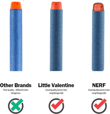 Nerf N Strike Blaster Compatible Dart Bullets, Compatible With All Elite 2.0 Series Blasters Blue (200 2.0)