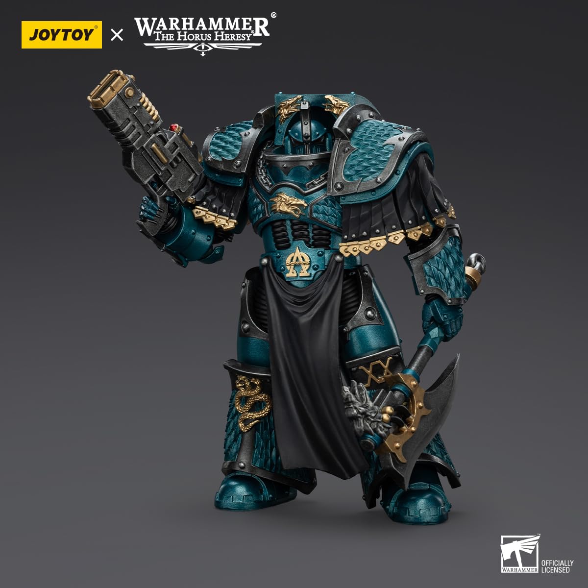 malt-inspiredISE JOYTOY 1/18 Action Figures - Warhammer The Horus Heresy Alpha Legion Lernaean Terminator with Volkite Charger - 5 Classic Character Collectible Age 15 and Above
