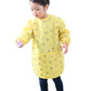 Plie Waterproof Kids Art Smocks 37 Colors (Age 1-10, S-XXL size), Yellow Bear (05-XXL)