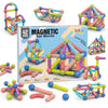 Magnetic Bar Blocks, 42 Piece Construction STEM Building Toy, Colorful 3D Shapes, for Kids Ages 3+