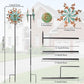 Viveta Wind Spinners Outdoor, Metal Wind Sculptures For Yard And Garden,13 * 57 ''Double Windmill With Stable Stake