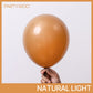 PartyWoo Brown Balloons Pack - 100 pcs in 5"-18" Sizes, Matte Rubber, Perfect for Party Decorations, Model 4711100078573
