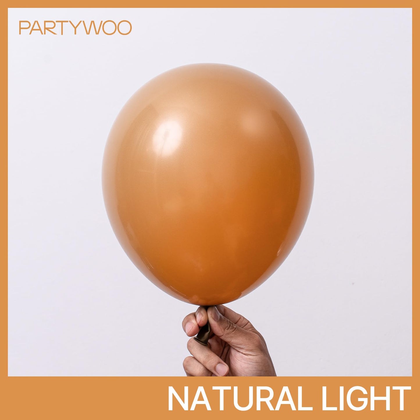 PartyWoo Brown Balloons Pack - 85 pcs Matte Rubber Balloons (5" to 18") for Garland & Arch Decor, Boho Style, Model: F10