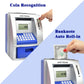 Toy Talking Atm Bank Atm Machine Savings Bank For Kids –Works Like A Real One- Deposit, Withdraw, Debit Card, Saving Target, Timer And Clock - Blue