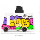 Candylab Toys CANDYCAR Wooden Food Truck Collection - Graffiti Black  enhanced Handcrafted Beech Wood Toy Car