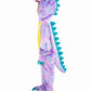 Dearsun Child'S T-Rex Dinosaur Costume Dinosaur Costume For Kids Fancy Dress Costume Hooded Romper Jumpsuit (Xs/90, Purple)