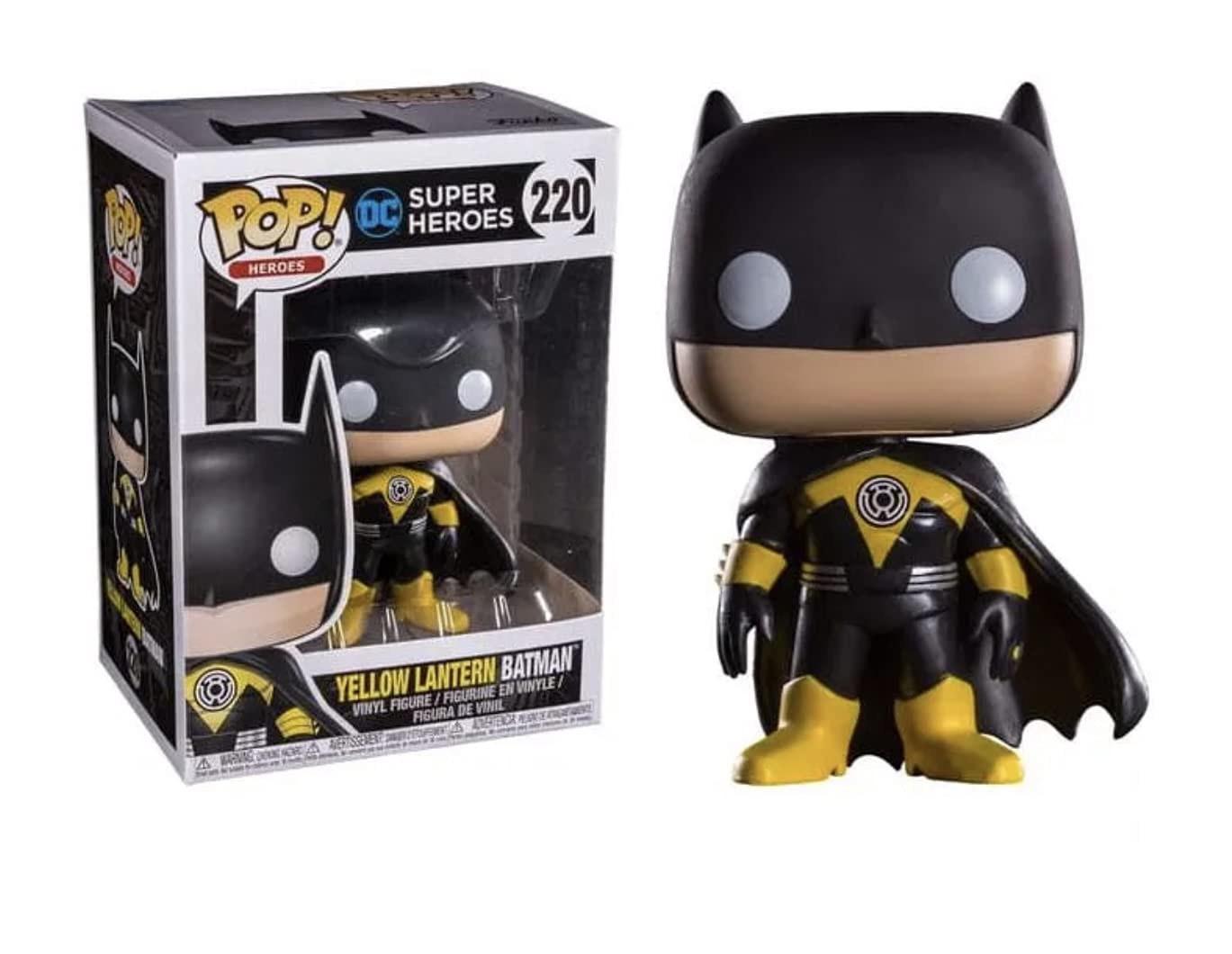 Figure Pop Dc Comics Yellow Lantern Batman Metallic Exclusive