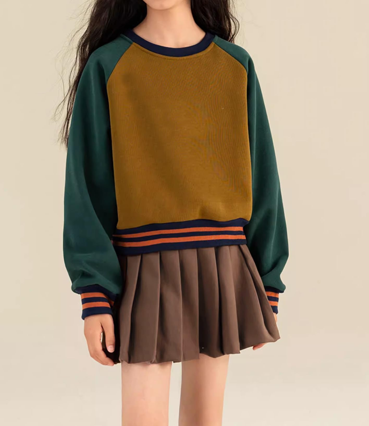 Beautifulfashionlife Girls Pleated Short School Uniform Skirt Fancy Up Costumes Skirts (S,Dark Brown)