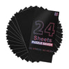 Puzzle Glue Sheets For 4 X 1000 Puzzles, 24 Sheets Black Puzzle Saver, Peel And Stick Puzzle Saver, No Mess Puzzle Glue Sheets And Frame To Preserve Your Finished 2000, 1000, 500 Jigsaw Puzzle