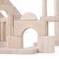 Guidecraft Unit Blocks Set E - 218 Piece Set: Kids Early Learning, STEM Building, Educational Toy, Wooden Block Play Building Se