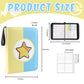 Card Binder 4-Pockets, 400 Pockets Card Holder With 50 Removable Sleeves, Trading Card Collector Zipper Album Holder, Yellow Blu