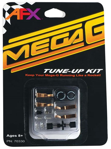 AFX Mega-G Tune Up Kit - Long & Short Pick Up Shoes, Model 70330, Black, Plastic - HO Slot Racing Parts & Accessories