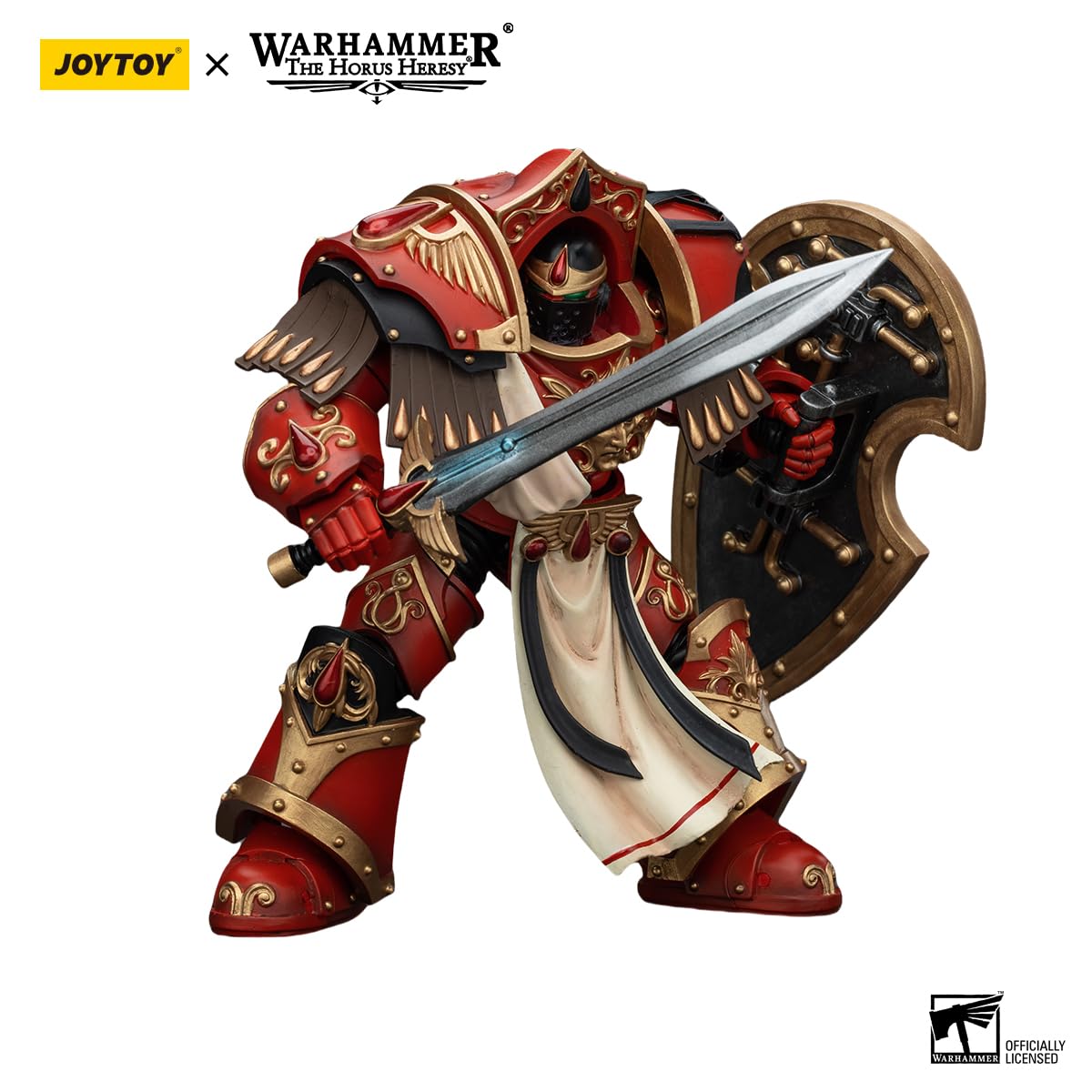 JOYTOY Warhammer The Horus Heresy Blood Angels Crimson Paladins Squad Crimson Paladin 3, 1:18 Scale Action Figure Mecha Joy Toy