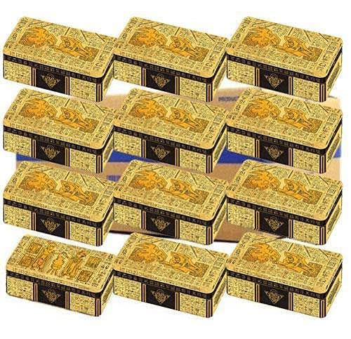 YU-GI-OH! 2021 Tin of Ancient Battles Mega Booster Packs - Case of 12 Tins, White Tin