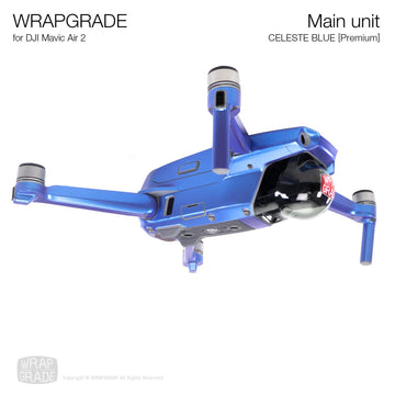 Wrapgrade Main Unit Skin Compatible with DJI Mavic Air 2 (Celeste Blue)