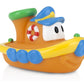 Nuby 2-Pack Tub Tugs Floating Boat Bath Toys, Colors May Vary, (Pack Of 2)