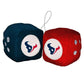 Fremont Die Nfl Houston Texans 3'' Fuzzy Dice, 3'', Team Colors