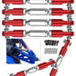 RC Upgrades Part for 1/10 Granite 4X4 Mega550, 1/10 Senton 4X4 Mega550 RC Car,6 Pieces Aluminum Adjustable Turnbuckles Camber Li