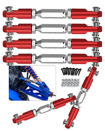 RC Upgrades Part for 1/10 Granite 4X4 Mega550, 1/10 Senton 4X4 Mega550 RC Car,6 Pieces Aluminum Adjustable Turnbuckles Camber Li