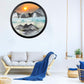 Oneshow 3D Moving Sand Art Wall Art Deep Sea Sandscape Wall Hanging 360 Rotation Circular Sand Art Liquid Motion Decor Relaxing 
