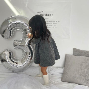 3 Number Balloons Silver 3 Balloons Number 40 Inch Number 3 Foil Mylar Balloons For 3 Birthday Anniversary Events Party