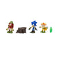 Sonic Prime 2.5-inch Action Figures Bos Cage Maze Themed 5 Pieces: Sonic, Gnarly Knuckles, Mangey Tails, Tree Stump and Green Sh