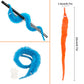 CCINEE 48 Pcs Magic Twisty Worm Toys, Fuzzy Worms on a String, Medium, 12 Colors, Fun Party Favors for Kids and Cats