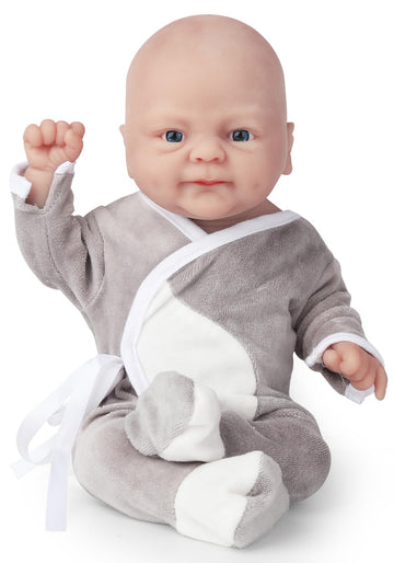 Vollence 12 inch Full Silicone Reborn Baby Dolls Not Vinyl Dolls Lifelike Newborn Platinum Silicone Baby Dolls Realistic Doll fo