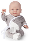 Vollence 16 Inch Full Soft Lifelike Silicone Baby Doll Boy Cute Solid Full Liquid Silicone Reborn Baby Doll Weighted Doll Stress