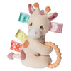 Mary Meyer Taggies Soft Baby Rattle with Teether Ring and Sensory Tags  6-Inches  Tilly Giraffe