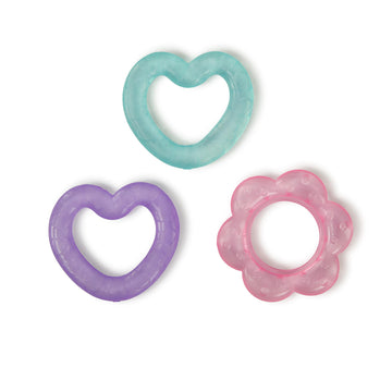 Bright Starts Everything Nice Teething Toys 9-Piece Set - Bpa-Free Rattles And Chillable Teethers, Purple And Pink Baby Toys, 3 Months+