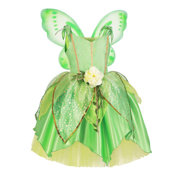 Axaxa Tinkerbell Costume For Girls Tinker Bell Costumes Girl Fairy Costume For Girls Include Wings 2-11T