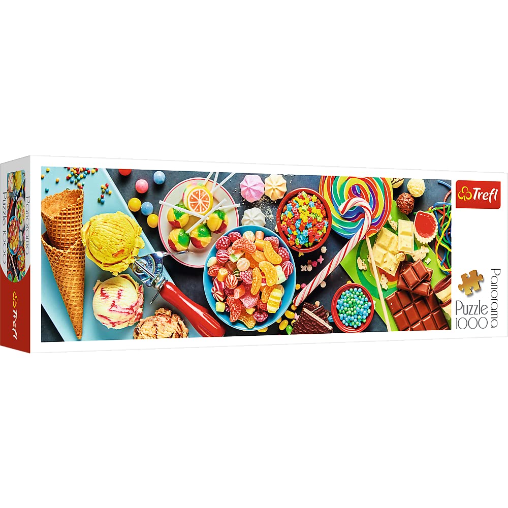 Trefl 1000 Piece Panorama Jigsaw Puzzles  Sweet Delights  Multicolor
