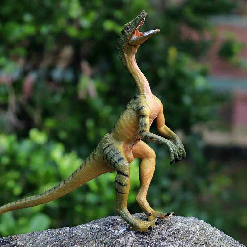 Gemini&Genius Compsognathus Dinosaur Toy, Realistic Action Figure with Moveable Jaw, Ideal for Kids, Display, or Cake Topper