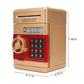 Adevena Electronic Piggy Bank, Mini Atm Password Money Bank Cash Coins Saving Box For Kids, Cartoon Safe Bank Box Perfect Toy Gifts For Boys Girls (Gold)