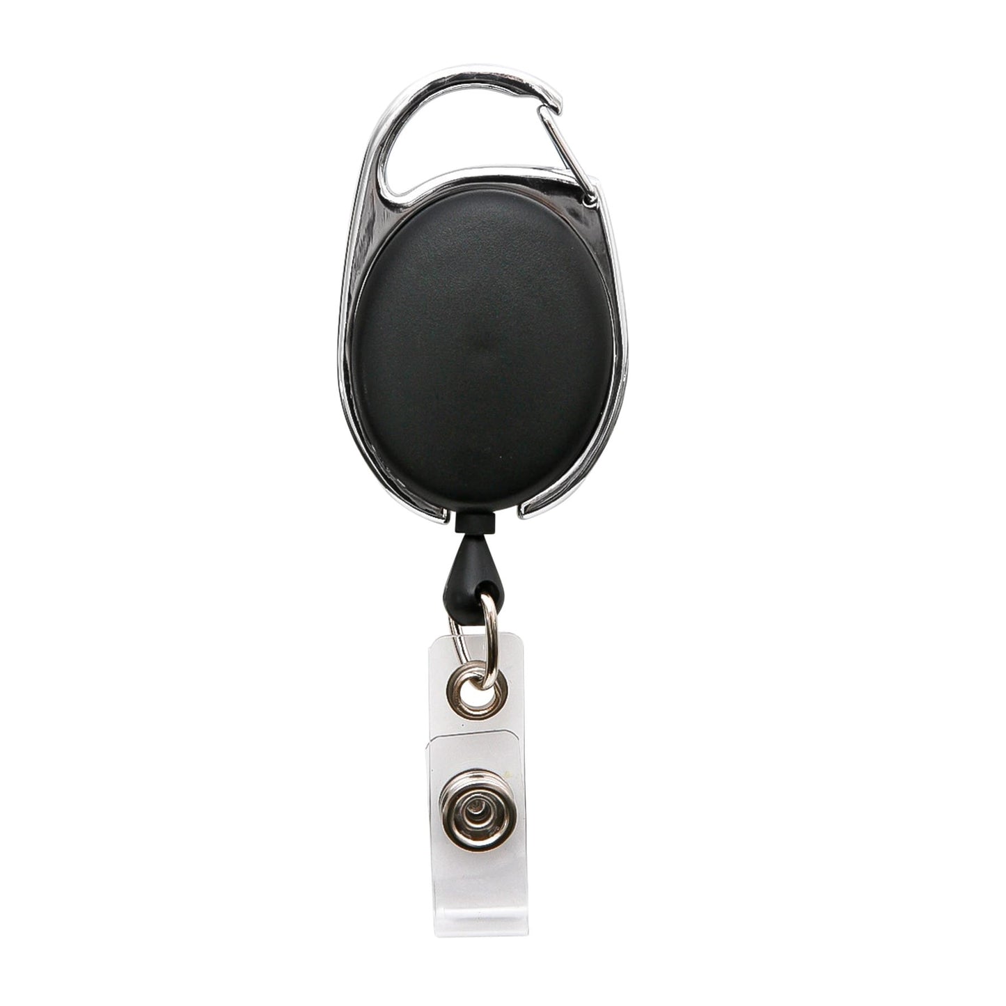 Sicurix Quick Clip Id Card Reel, Black