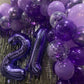 40 Balloon Number, Purple Number 40Th Birthday Balloons 40 Inch, 40 Years Old Purple Birthday Decorations For Men Women, 40Th An