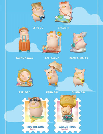Maidimiao Lulu The Piggy Travel Series 1Pc Cute Pig Blind Box Figures Collectible Toys Birthday Gift