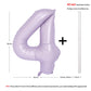 40 In Matte Purple Number Balloons Helium Foil Mylar Balloon Birthday Party Banquet Decoration Digital 4