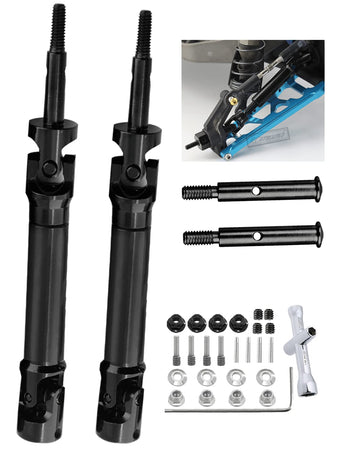 Rcarmumb Upgrades Part For 1/10 Stampede Vxl 2Wd,Rustler Vxl 2Wd,Slash Vxl 2Wd,Hoss Vxl 2Wd,Rear Stainless Steel Drive Shaft Cvd