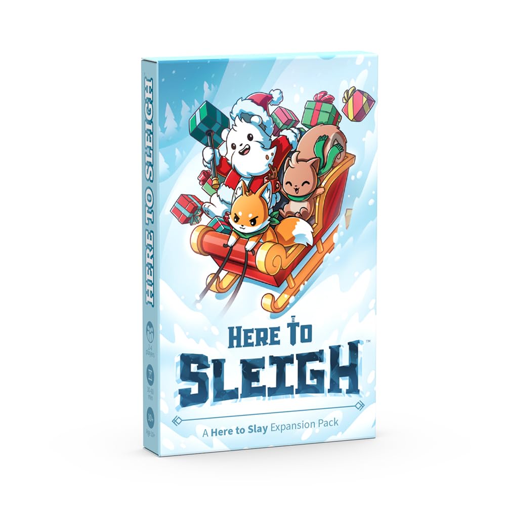Unstable Games Here to Sleigh Holiday Expansion Pack - One Size, Cardboard, Model 6981-HS-EXP1, White/Black