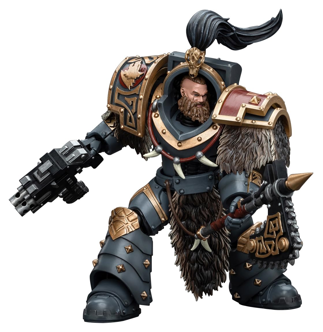 Joytoy Warhammer 40K 1/18 Action Figures, Space Wolves Varagyr Wolf Guard Squad Varagyr Terminator 4 Perfect For Collectors & De