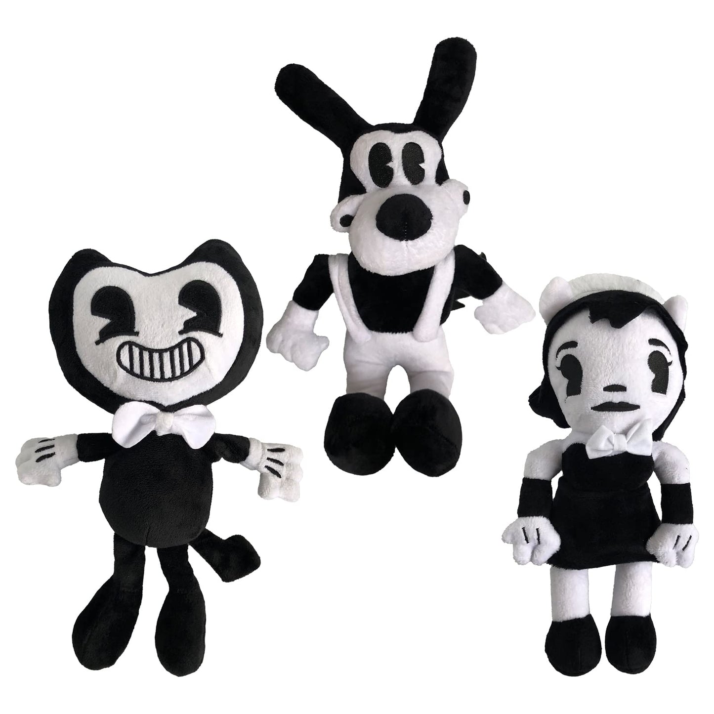 YZONU Anime Plush Toys - Bendy Doll 3PCS Soft Stuffed Animals for Kids & Game Fans - Plush Fabric, Cute Horror Design